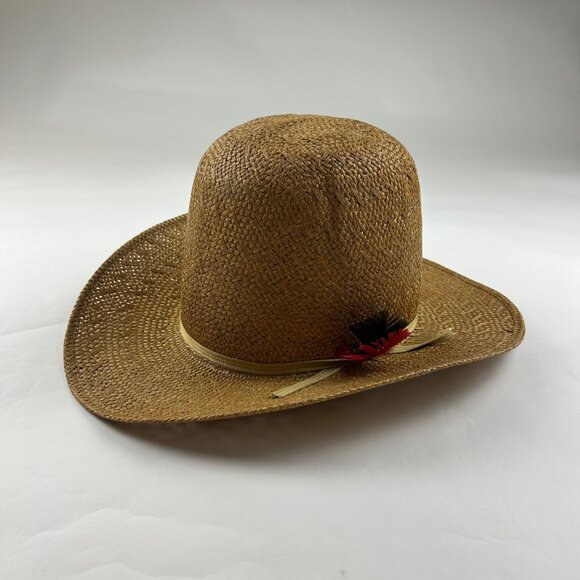 Bailey U-Rollit Woven Wicker High Rounded Western Hat - Picture 1 of 11